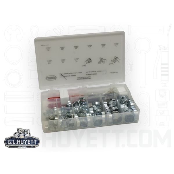 Hose Clamp Assortment 124pc